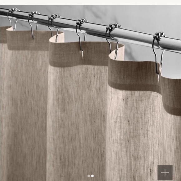 Restoration Hardware Extra Long Linen Shower Curtain - Picture 3 of 8